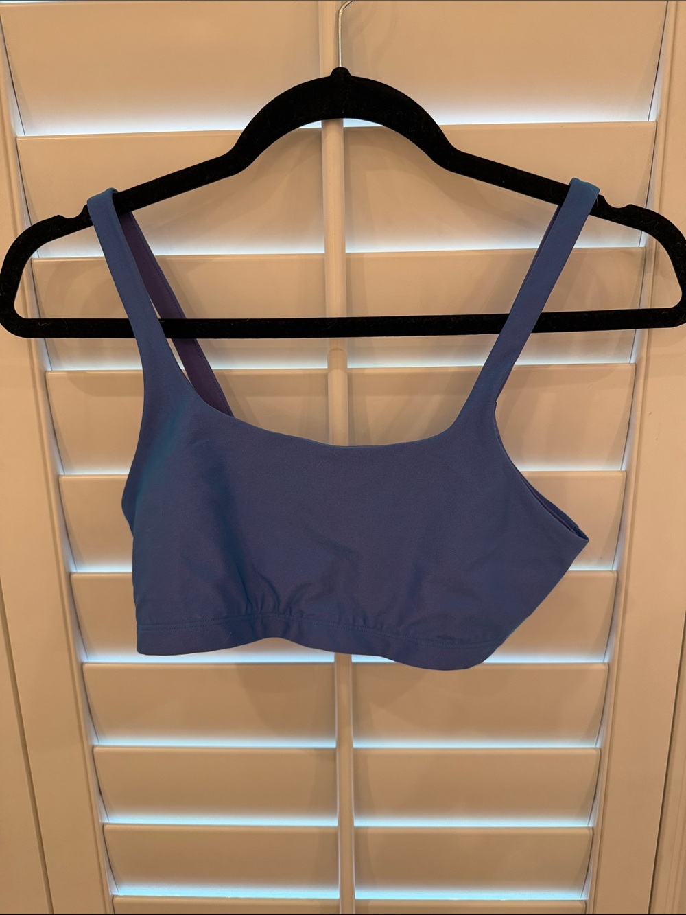 ALO Yoga Seamless Scoop Sports Bra - Periwinkle Blue